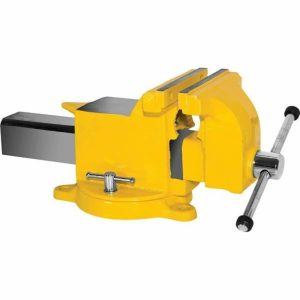 10 In. High-Visibility All-Steel Utility Workshop Bench Vise Hand Tools