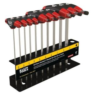 10-Piece Sae T-Handle Set With Stand And Blade 6″ Drivers, Ratchets & Wrenches