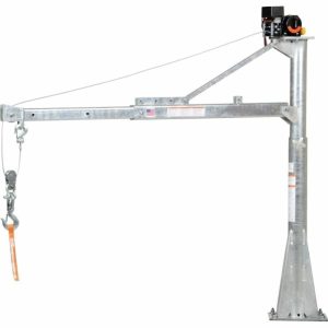 1500 Lb Capacity Galvanized 12 Volt Ac Power Lift Jib Crane Lifts & Cranes