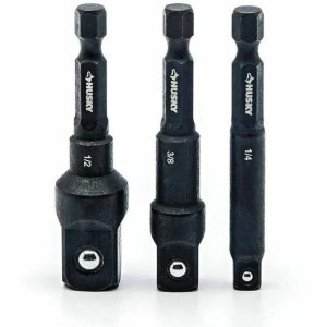 2.5 In 3-Piece Socket Adapter Set Batteries & Chargers