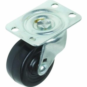 2″ Rubber Wheel Swivel Caster -Heavy Duty Plate Style Material Handling