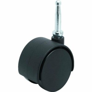 2″ Stem Dual Wheel Furniture Caster – 90 Lb Load Per Caster Package Of 2 Material Handling