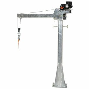 2000 Lb Capacity Galvanized 12 Volt Dc Power Lift Jib Crane 4′-7′ Lifts & Cranes