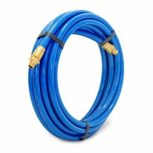 25-Foot 3/8-Inch Id Air Hose With Reusable 1/4-Inch Npt Brass Fittings Power Tools