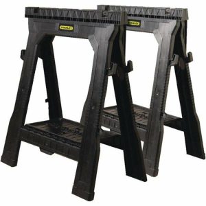 31 In Folding Sawhorse Package Of 2 Sawhorses & Stands