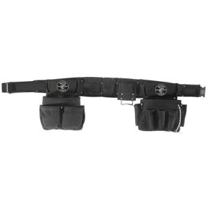 4-Piece Medium Black Electricians Combo Set Tool Belts