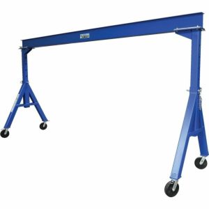 4000 Lb Capacity Blue Steel Adjustable Height Gantry Crane 15′ X 7′ Lifts & Cranes