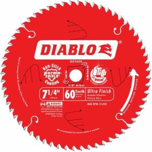 7-1/4 In X 60-Tooth Fine Finish Circular Saw Blade Power Tools