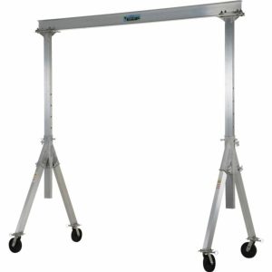 Adjustable Height Aluminum Gantry Crane 4,000 Pounds Capacity 12′ X 12′ Jacks