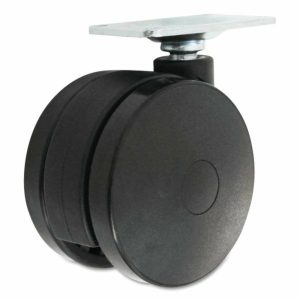 Casters For Height-Adjustable Table Bases, Black, 4/Bx Material Handling