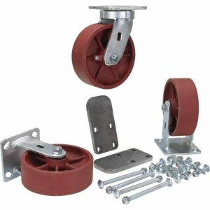 Ductile Steel Caster Kit 6″ X 2″ Material Handling