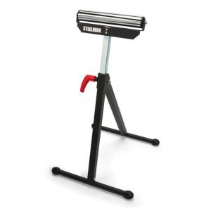 Equipment 11.5 Inch Wide Adjustable Single Roller Support Stand Sawhorses & Stands