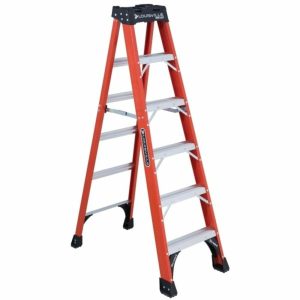 Fs1400Hd 6 Ft. 375 Lb. 5-Step Fiberglass Step Ladder Ladders