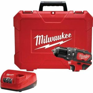 M12 12V Li-Ion 3/8 In. Hammer Drill/Driver Kit W/ Batteries And Case Power Tool Kits