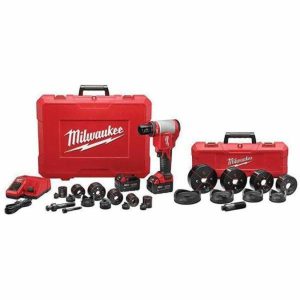 M18 18V Li-Ion Knockout Tool Kit 1/2 In. – 4 In. W/ Die Set And 3.0Ah Batteries Power Tool Kits