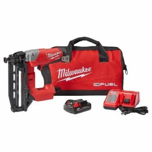 M18 Fuel 16-G Cordless Finish Nailer Kit With 2.0 Ah Battery And Charger Hammers