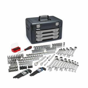 Mechanics Tool Set, 232 Pieces With 3 Drawer Storage Box Hand Tools