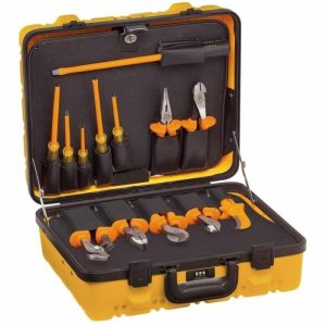 Orange 13-Piece Insulated Utility Tool Kit 15.37″ Hand Tools