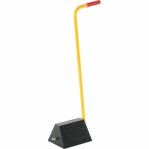 Rubber Wheel Chock-Handle 8 X 9.25 X 36.56 Material Handling