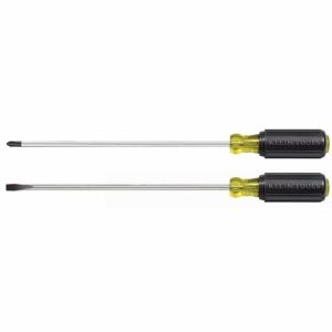 Steel 2-Piece Long Blade Screwdriver Set 10″ Drivers, Ratchets & Wrenches