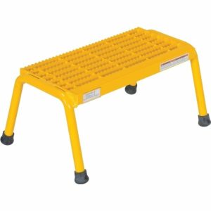 Yellow 1-Step Welded Aluminum Step Stand 14.88 X 22.81″ Ladders & Accessories