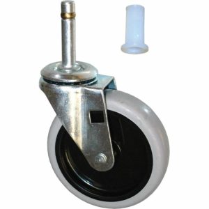 4 Inch  Swivel Stem Caster W/Insert For Utility Cart Material Handling