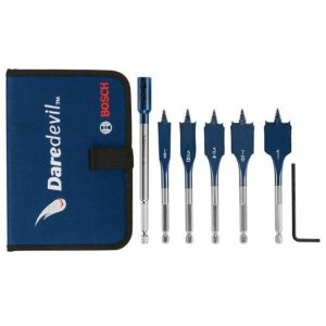 Daredevil™ Stubby Length Spade Bit Set Package Of 6 Drills & Accessories