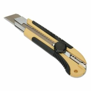 Heavy-Duty Utility Knife, Cushion Grip, Snap-Off Blade, 25Mm Cutting Tools