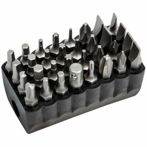 Steel 32-Piece Standard Tip Bit Set Drills & Accessories