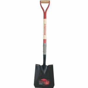 23.5 In Wood D-Handle Square Point Shovel Hand Tools